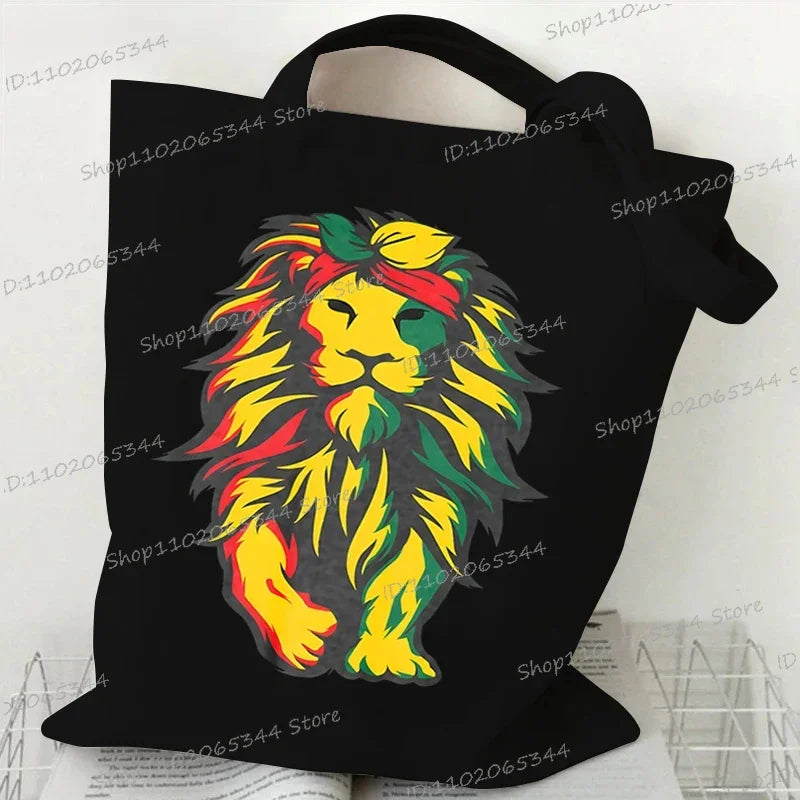 "Juneteenth Is My Independence Day" Women's Canvas Tote Bag Black Girl Cartoon Shopping Bag Black History Culture Shoulder Bag