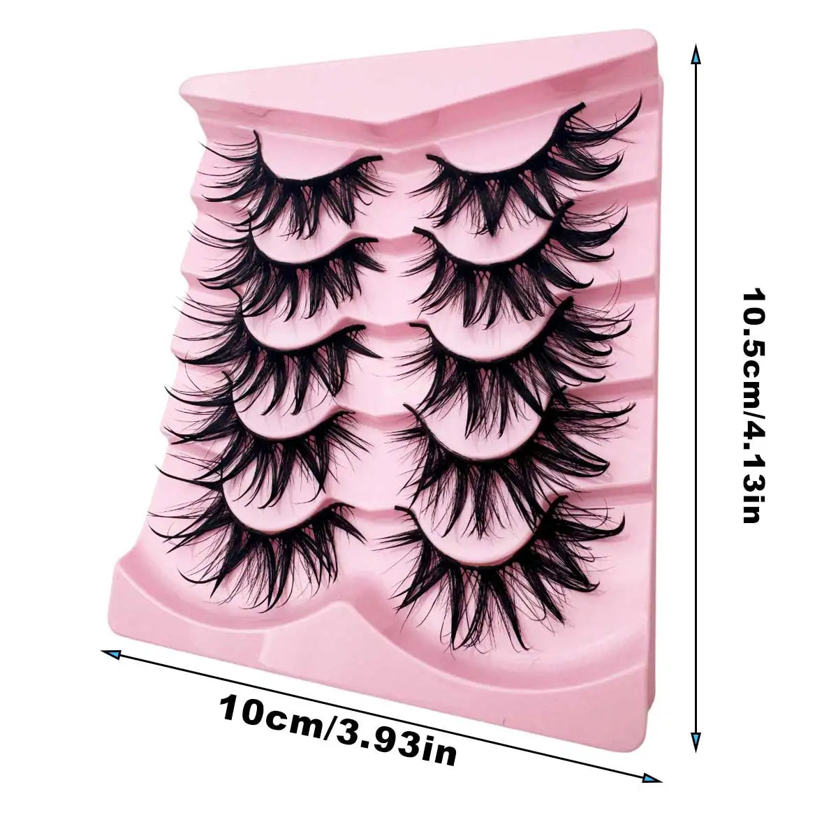 5 Pairs Fashionable Wet Look False Eyelashes, Beautiful, Unique, Eye-Catching, Suitable for Parties, vacations, and Halloween