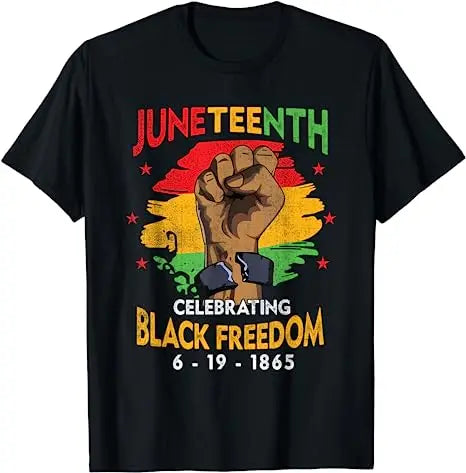 Juneteenth T-Shirt Women Juneteenth Shirts African American Tee Black Freedom Day Pride Graphic Outfits Cotton Short Sleeve Tops