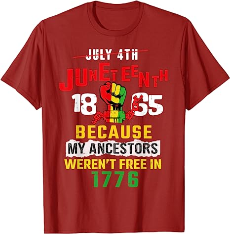 Juneteenth T-Shirt Women Juneteenth Shirts African American Tee Black Freedom Day Pride Graphic Outfits Cotton Short Sleeve Tops