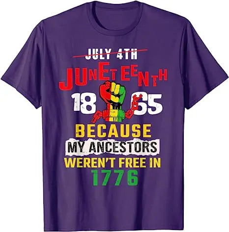 Juneteenth T-Shirt Women Juneteenth Shirts African American Tee Black Freedom Day Pride Graphic Outfits Cotton Short Sleeve Tops