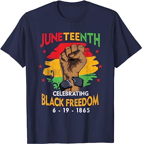 Juneteenth T-Shirt Women Juneteenth Shirts African American Tee Black Freedom Day Pride Graphic Outfits Cotton Short Sleeve Tops